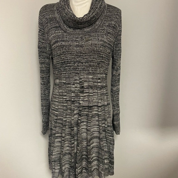 Cal in Klein Black and gray Knit Dress XL - Picture 1 of 10